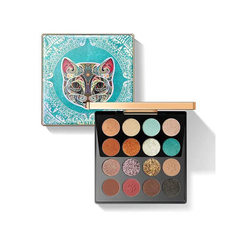 16 色微光哑光闪光眼影盘彩妆