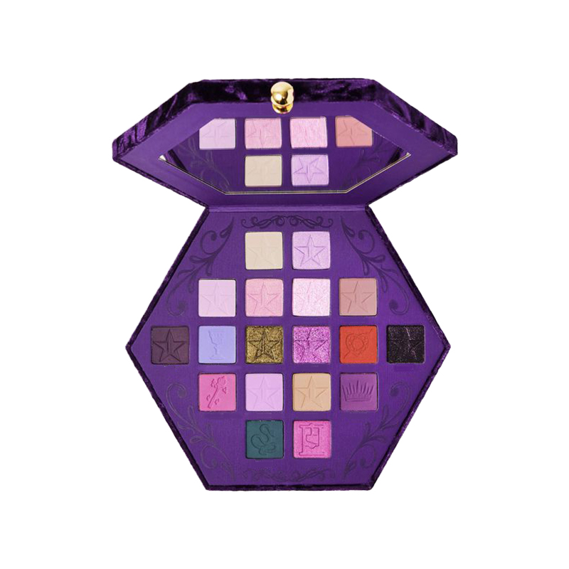 18 色蓝紫色天然植物眼影盘