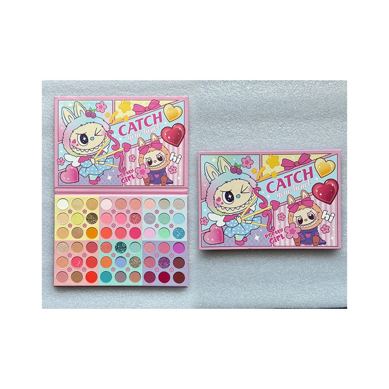 54颜色天然易于涂上的眼影调色板