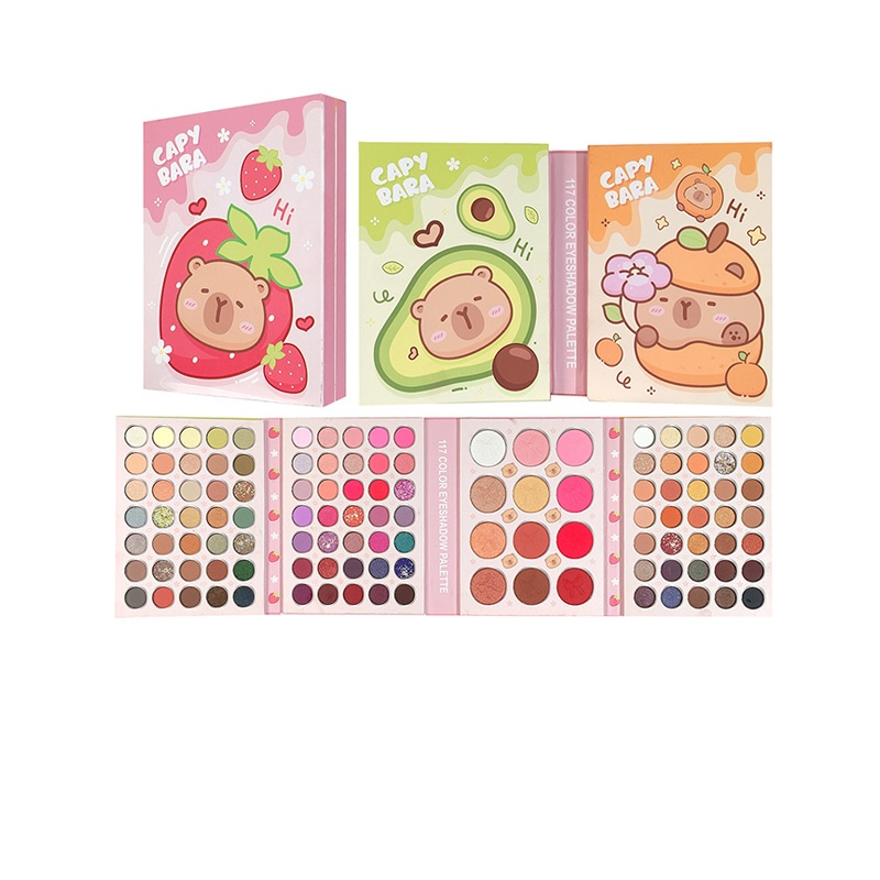 117颜色持久的眼影调色板