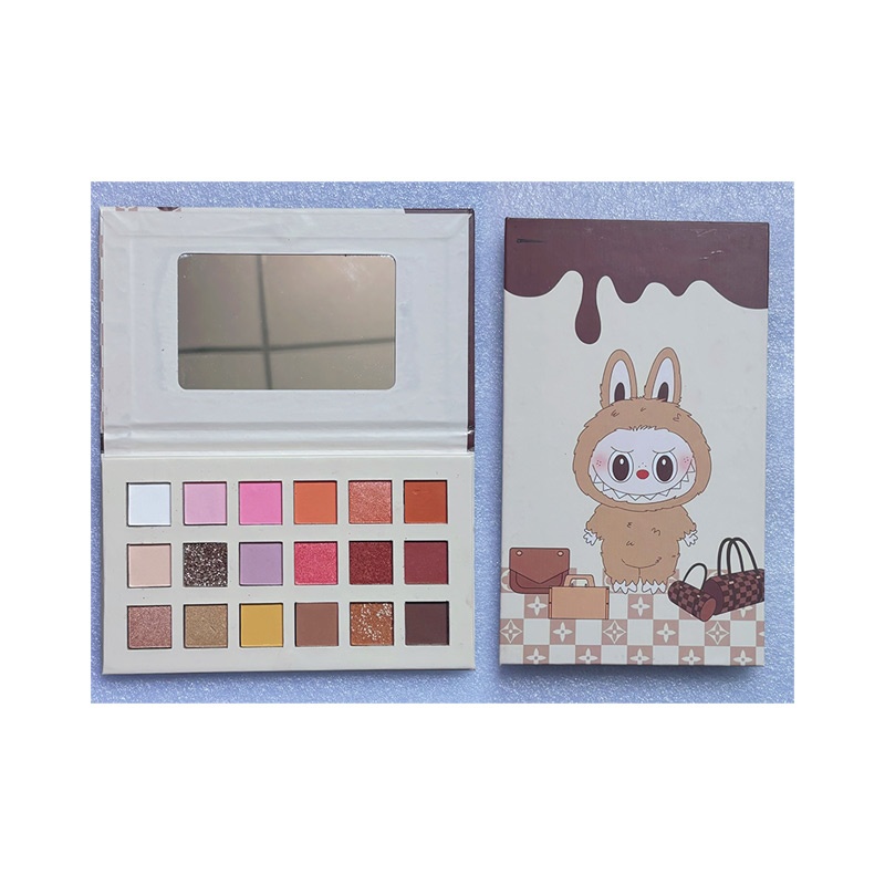 18种颜色的细粉末长眼罩